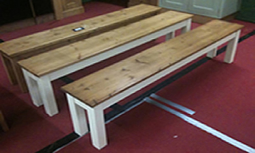 made to any size wooden bench