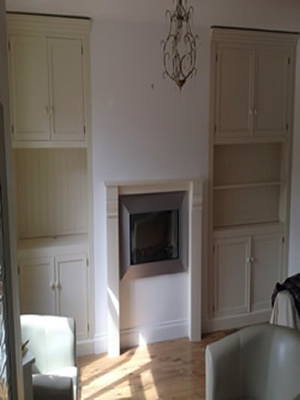Alcoves After Fitting with Matching Fire Surround