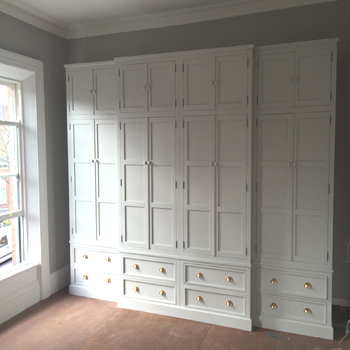 Large Shaker Panel Door Breakfront Wardrobe made to measure